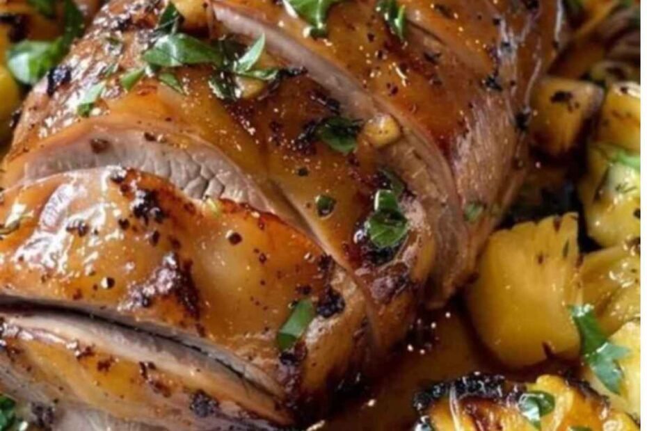 Pierna de Cerdo con Piña! Un Plato Jugoso y Exótico