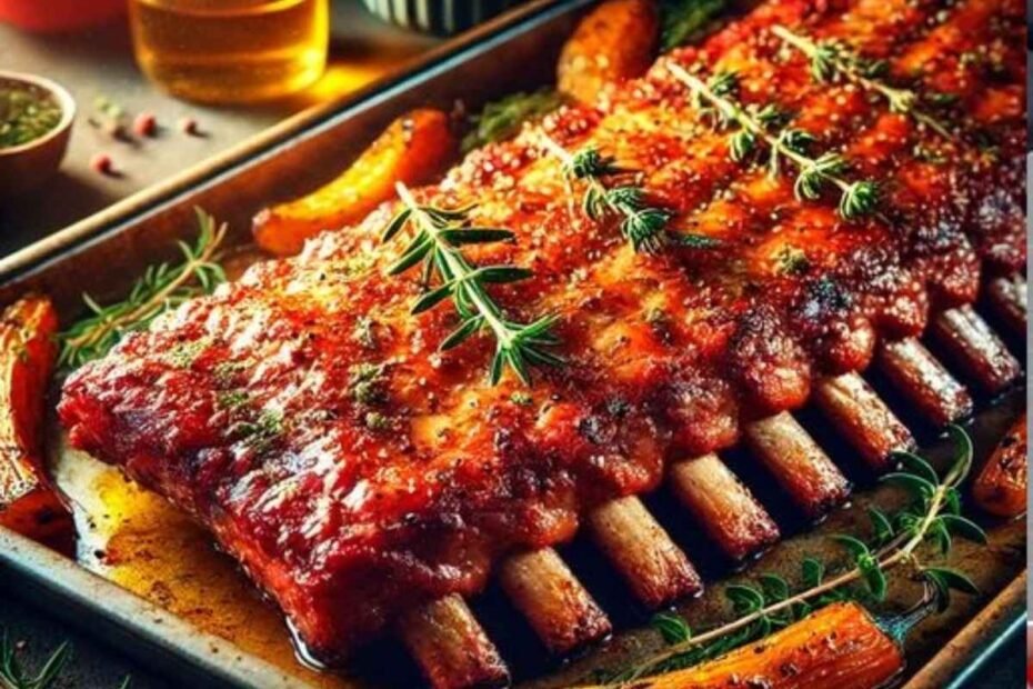 Costillas de Cerdo al Horno! Receta Irresistible Disfrutar en Familia