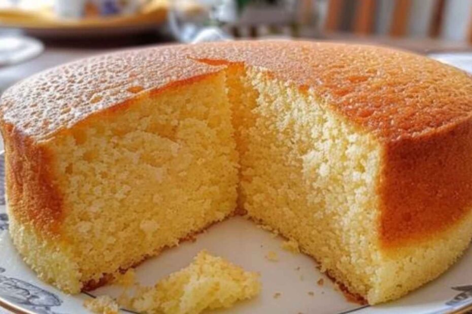 Delicioso Bizcochuelo de Vainilla con Solo 5 Ingredientes