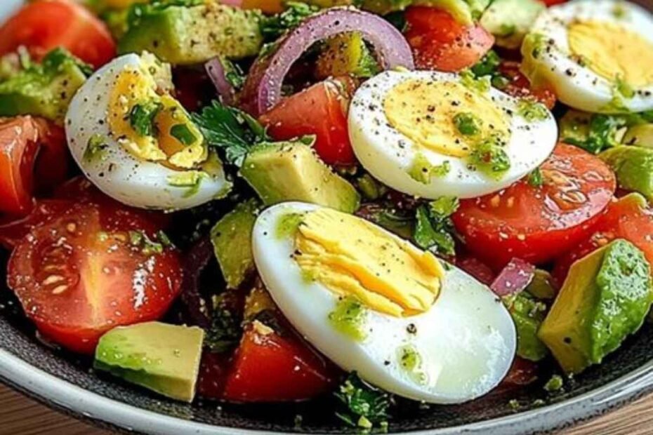 Ensalada de Aguacate y Huevo! Saludable y Deliciosa