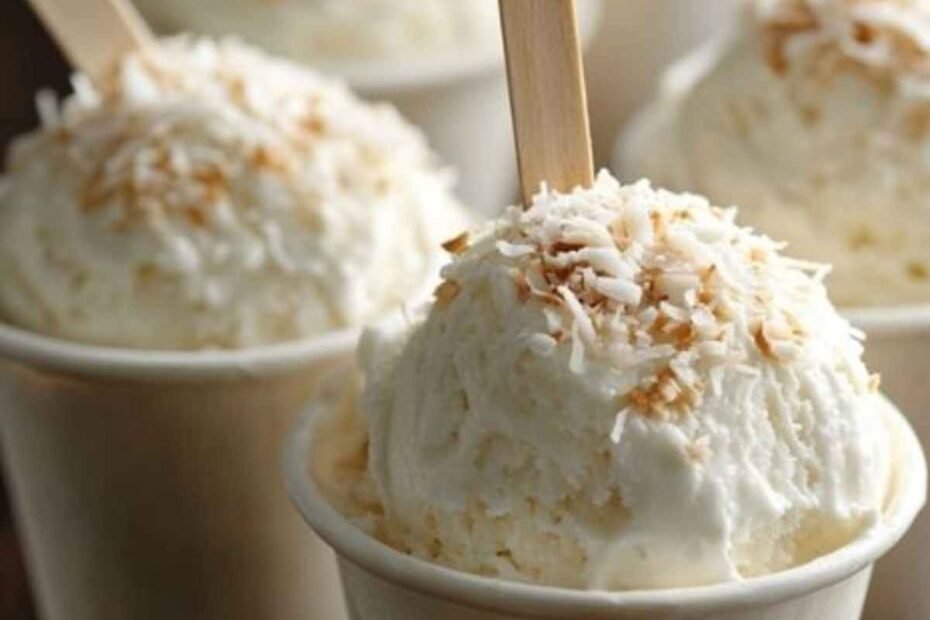 Helado de Coco! Delicioso y Cremoso perfecto para el Verano