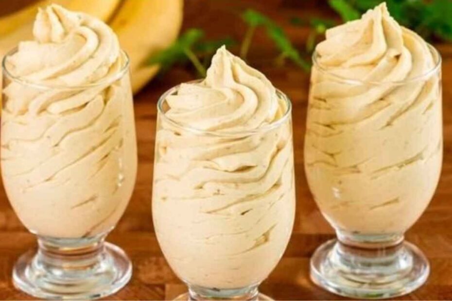Postre Cremoso de Banana! Suave con Ingredientes Simples