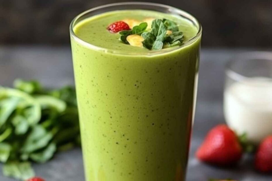 Batido de Espinacas! Una Combinación Saludable y Refrescante