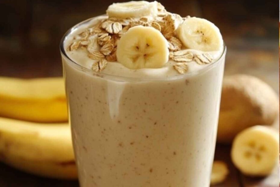 Batido de plátano y avena! Saludable y deliciosa para cualquier día