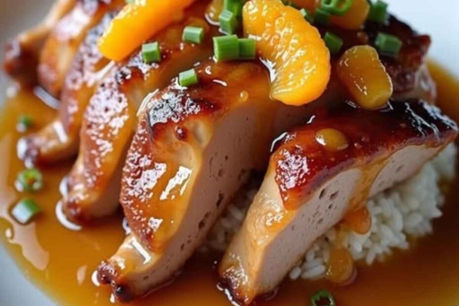 Cerdo al Horno con Salsa de Mandarina! Receta que Sorprenderá a Todos