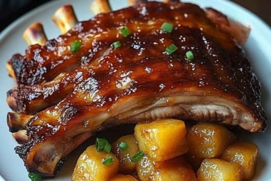 Costillas de Cerdo con Piña Dorada! Sabor Único para Sorprender a Todos