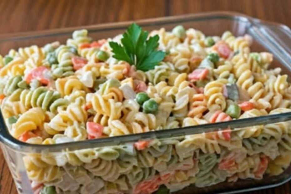 Ensalada Navideña de Fideos de Colores! Un Plato Festivo y Delicioso