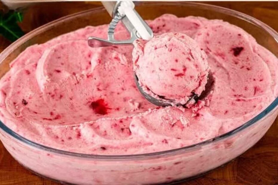Helado de Frambuesa o Fresa Casero! Una Deliciosa Receta de Verano