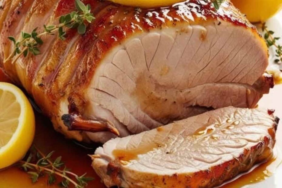Lomo de Cerdo al Limón y Tomillo! Sabor Fresco y Aromático que Encanta los Sentidos