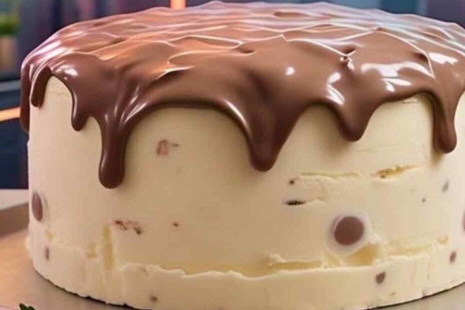 Receta de Pastel de Helado con Chispas de Chocolate! Postre Irresistible y Fácil de Preparar