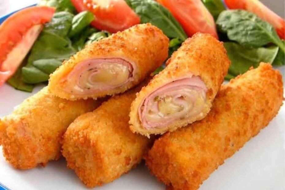 Rollitos de Jamón y Queso! Una Delicia Crujiente y Fácil de Preparar