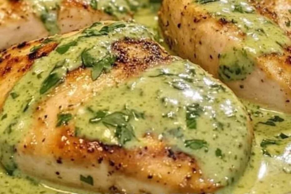 Pechugas de Pollo con Crema de Cilantro! Una Deliciosa Propuesta Gastronómica para Paladares Exigentes