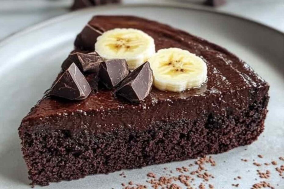 Tarta de Plátano y Chocolate sin Harina ni Azúcar! Una Delicia Saludable y Nutritiva