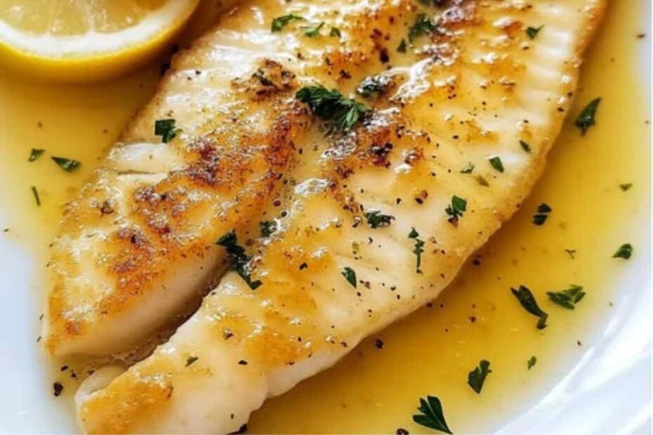 Pescado al Limón con Salsa de Mantequilla