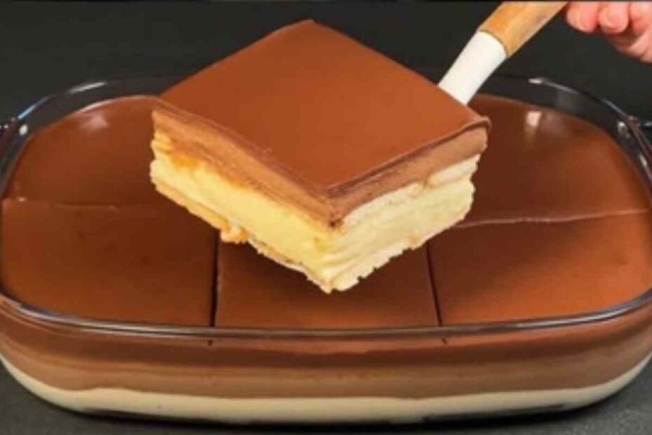 Postre de Pascua! Natilla de Chocolate con Galletas