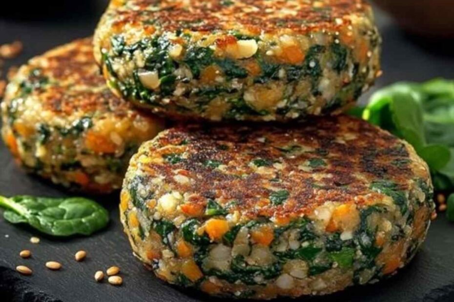 Hamburguesas de Espinacas y Lentejas! Saludable, Sustentable y Deliciosa