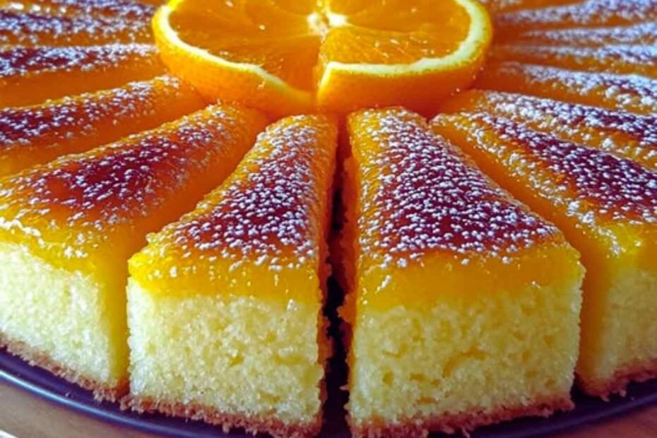 Pastel de Maizena con Harina de Maíz y Naranja