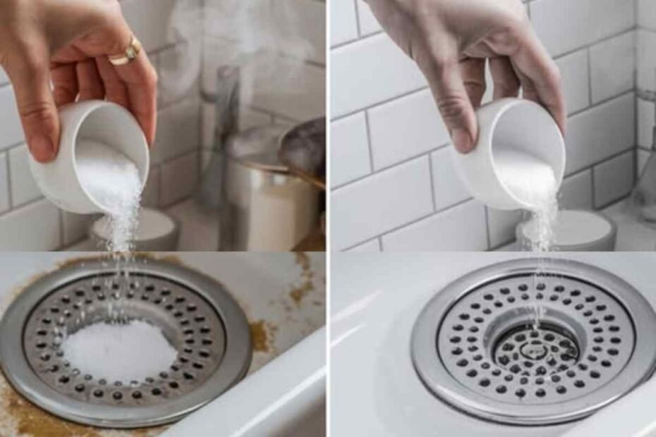 Sal en el Desagüe de la Ducha! Truco del Fontanero que Revoluciona la Limpieza Doméstica